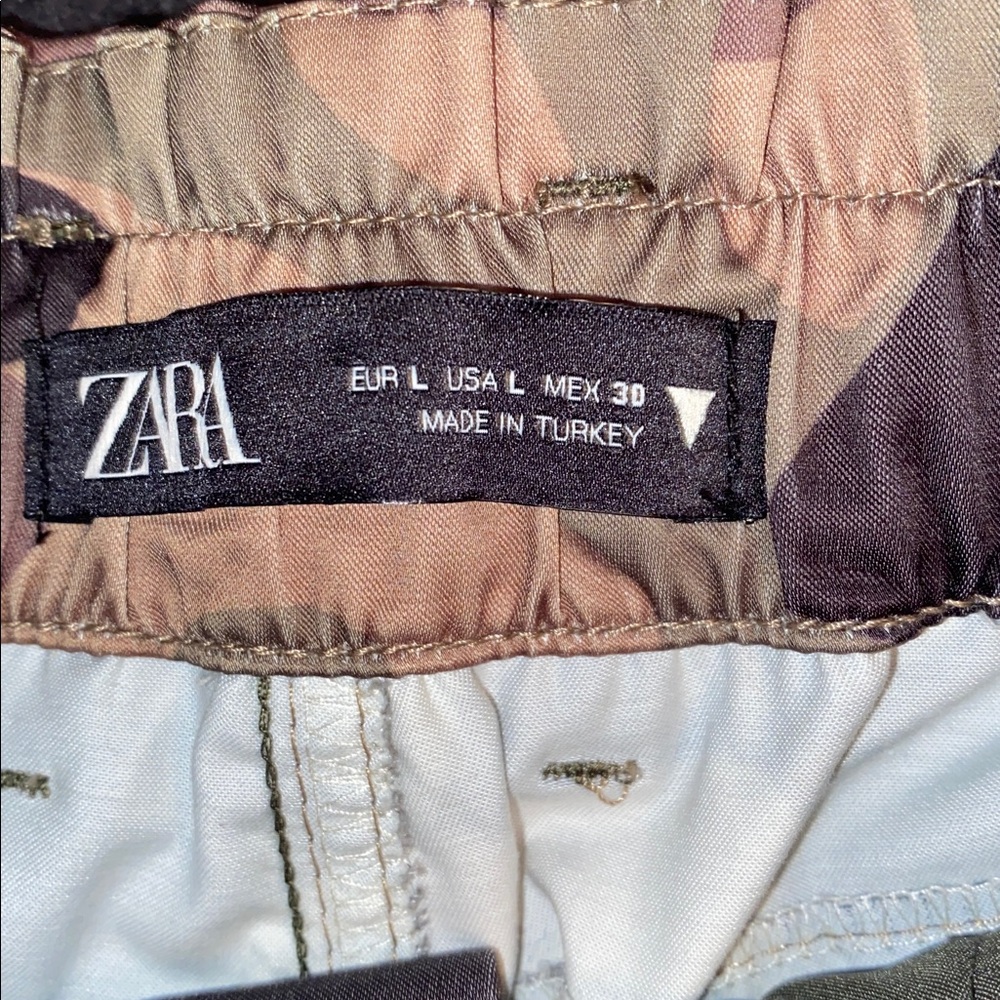 Zara camo cargo pants with belt - Picture 5 of 5